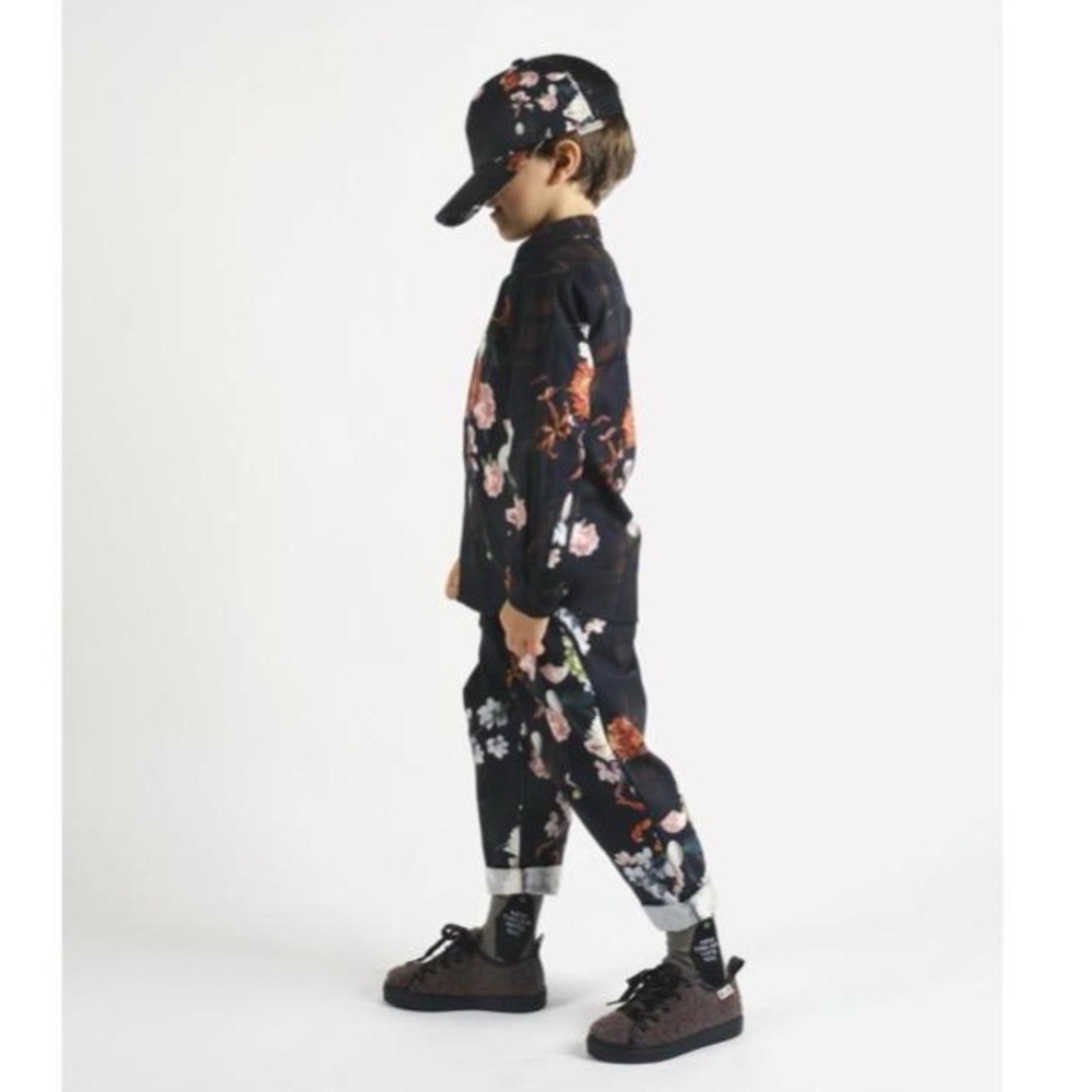 Wolf & Rita Kids’ Andre Black Winter Floral Print Trouser Pant—2T - Picture 10 of 10